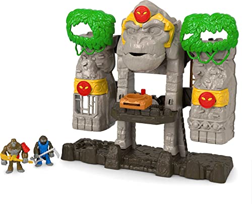 0194735192687 - FISHER-PRICE IMAGINEXT GORILLA FORTRESS PLAYSET WITH POSEABLE TOY FIGURES AND PRETEND PLAY ACCESSORIES FOR PRESCHOOL KIDS, 10 PIECES