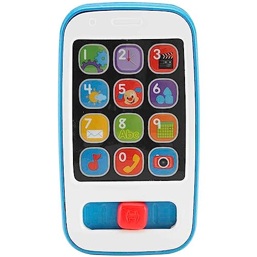 0194735210541 - FISHER-PRICE LAUGH & LEARN BABY & TODDLER TOY SMART PHONE WITH MUSIC LIGHTS & LEARNING SONGS FOR AGES 6+ MONTHS, GRAY
