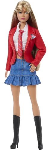 0194735231157 - BARBIE MIA DOLL WEARING REMOVABLE SCHOOL UNIFORM WITH BOOTS, NECKTIE & LONG BLONDE HAIR, INSPIRED BY REBELDE & RBD