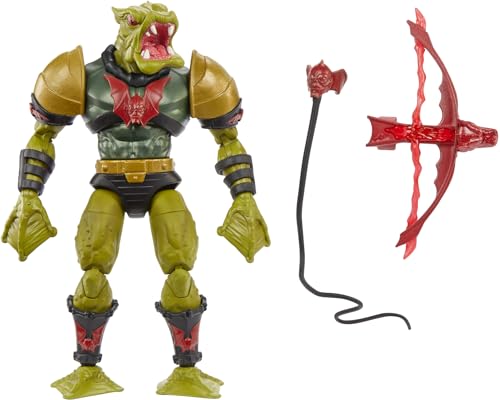 0194735243532 - MASTERS OF THE UNIVERSE MASTERVERSE PRINCESS OF POWER LEECH ACTION FIGURE, 30 ARTICULATIONS, ARMOR, WHIP & CROSSBOW, 7-INCH SCALE MOTU TOY