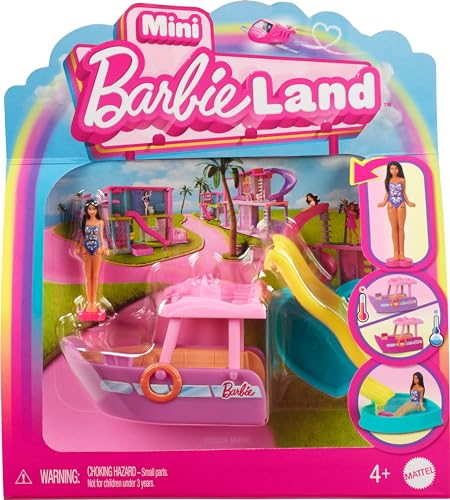 0194735245178 - BARBIE MINI BARBIELAND DOLL & TOY VEHICLE SETS, 1.5-INCH DOLL & ICONIC TOY VEHICLE WITH COLOR-CHANGE SURPRISE