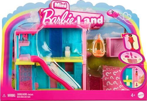 0194735245253 - BARBIE MINI BARBIELAND DOLL HOUSE SETS, MINI DREAMHOUSE WITH SURPRISE 1.5-INCH DOLL, FURNITURE & ACCESSORIES, PLUS ELEVATOR & POOL (STYLES MAY VARY)