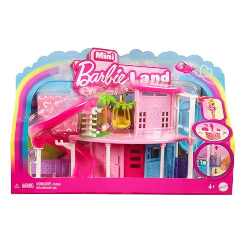 0194735245277 - BARBIE MINI BARBIELAND DOLL HOUSE SETS, MINI DREAMHOUSE WITH SURPRISE 1.5-INCH DOLL, FURNITURE & ACCESSORIES, PLUS ELEVATOR & POOL (STYLES MAY VARY)