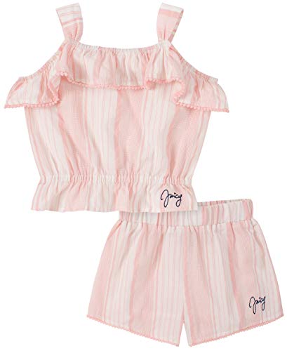 0194753626676 - JUICY COUTURE BABY GIRLS 2 PIECES SHORTS SET, SORBET SWATCH/EGRET, 24M