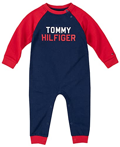 0194753891593 - TOMMY HILFIGER BABY BOYS COVERALL, TANGO RED/MEDIEVAL BLUE, 12M