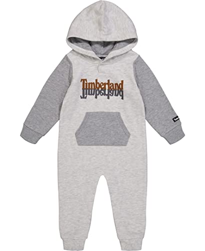 0194753964945 - TIMBERLAND BABY BOYS COVERALL, GREY/OATMEAL, 18M