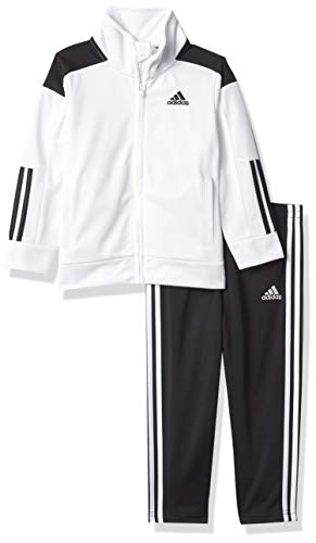 0194870305805 - ADIDAS BABY BOYS TRICOT TRACK SET, WHITE, 6 MONTHS