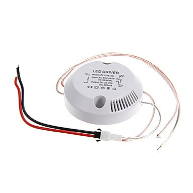 0019489317158 - JJE 0.3A 13-18W DC 35-70V TO AC 85-265V CIRCULAR EXTERNAL CONSTANT CURRENT POWER SUPPLY DRIVER FOR LED CEILING LAMP