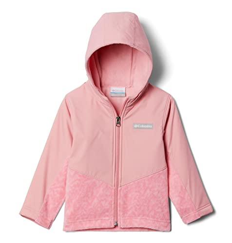 0194895542087 - COLUMBIA BABY STEENS MOUNTAIN OVERLAY HOODIE, PINK ORCHID TERRAIN/PINK ORCHID, 0/3