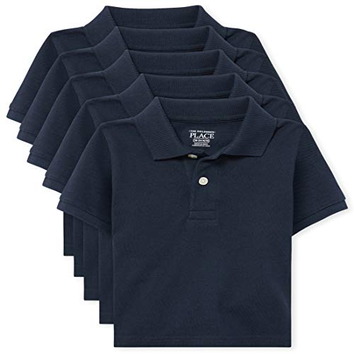 0194936461445 - THE CHILDRENS PLACE BABY AND TODDLER BOYS UNIFORM POLO 5-PACK, NAUTICO, 5T