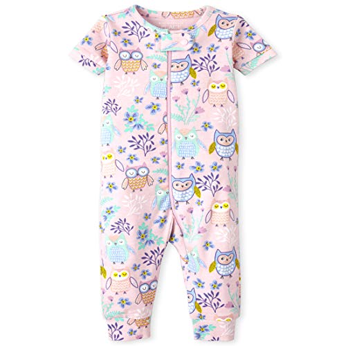 0194936512918 - THE CHILDRENS PLACE BABY AND TODDLER GIRLS OWN SNUG FIT COTTON ONE PIECE PAJAMAS, CAMEO, 9-12MOS