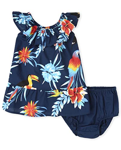 0194936565839 - THE CHILDRENS PLACE BABY GIRLS DRESSES, TROPICAL FLORAL, 9-12 MONTHS