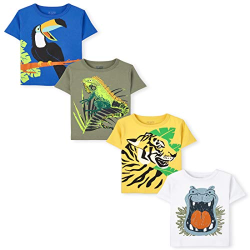 0194936587404 - THE CHILDRENS PLACE BABY AND TODDLER BOYS GRAPHIC TEE 4-PACK, MULTI CLR, 2T