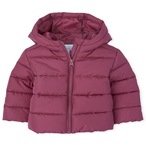 0194936757517 - THE CHILDRENS PLACE BABY TODDLER GIRL WINTER PUFFER JACKET, MALAGA ROSE, 3T