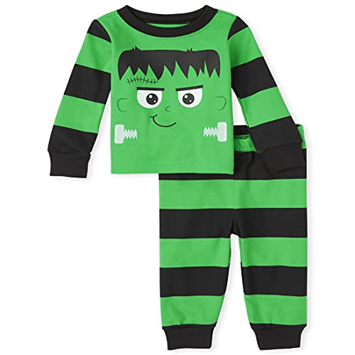 0194936786159 - THE CHILDRENS PLACE BABY AND TODDLER FRANKENSTEIN SNUG FIT COTTON PAJAMAS, ROLLING HILLS, 6-9 MONTHS