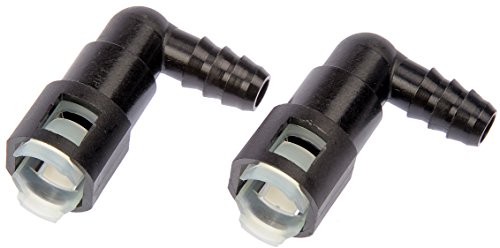 0019495075998 - DORMAN 800-086 FUEL LINE QUICK CONNECTOR FOR 3/8 IN. STEEL TO 3/8 IN. NYLON TUBING, PACK OF 2