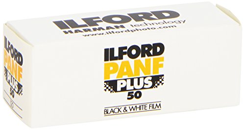 0019498706592 - ILFORD PAN F PLUS, BLACK AND WHITE PRINT FILM, 120 (6 CM), ISO 50