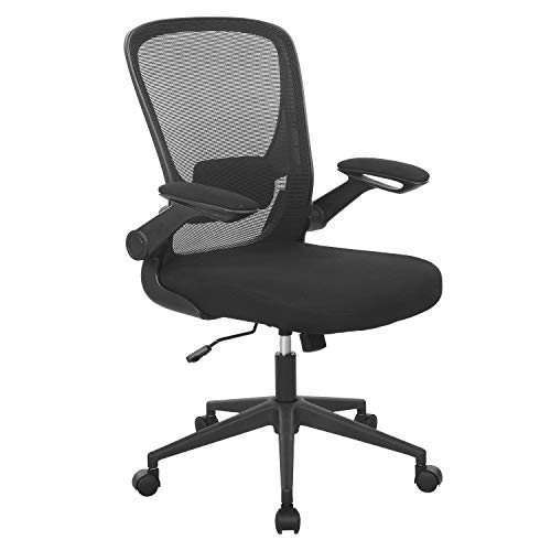 0195030027292 - HOME OFFICE CHAIR ERGONOMIC DESK CHAIR MESH COMPUTER CHAIR SWIVEL ROLLING EXECUTIVE TASK CHAIR WITH LUMBAR SUPPORT ARMS MID BACK ADJUSTABLE CHAIR FOR MEN ADULTS, BLACK