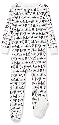0195111577678 - AMAZON ESSENTIALS BABY SNUG-FIT COTTON FOOTED SLEEPER PAJAMAS, PENGUIN PARADE, 2T