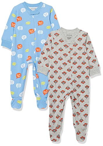 0195111624464 - AMAZON ESSENTIALS BABY DISNEY STAR WARS MARVEL COTTON FOOTED SLEEP AND PLAY, 2-PACK TOY STORY PLAY NICE, PREEMIE