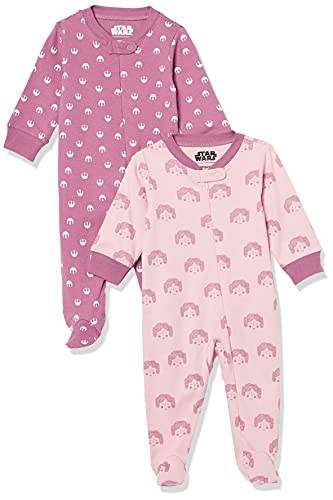 0195111625812 - AMAZON ESSENTIALS DISNEY STAR WARS MARVEL BABY COTTON FOOTED SLEEP AND PLAY, 2-PACK STAR WARS TINY REBEL, PREEMIE