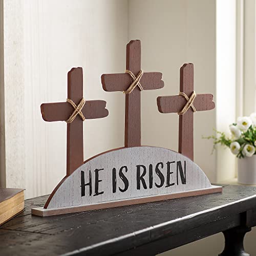 0195130258336 - HE IS RISEN TABLETOP DECORATION