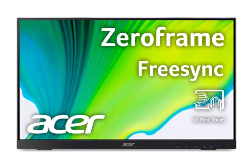 0195133095488 - ACER UT222Q BMIP 21.5” FULL HD (1920 X 1080) 10 POINT TOUCH MONITOR WITH AMD FREESYNC TECHNOLOGY | UP TO 75HZ | 5MS (DISPLAY PORT, HDMI PORT, VGA & USB PORT)