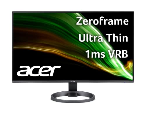 0195133136785 - ACER R242Y AYI 23.8 FULL HD (1920 X 1080) VA MONITOR | AMD FREESYNC TECHNOLOGY | ULTRA-THIN | EDGE-TO-EDGE | ZERO-FRAME | 1MS VRB | 75HZ | HDMI & VGA PORTS