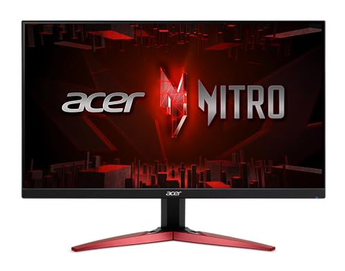 0195133219228 - ACER NITRO 23.8 FULL HD 1920 X 1080 PC GAMING IPS MONITOR | AMD FREESYNC PREMIUM | 180HZ REFRESH | UP TO 0.5MS | HDR10 SUPPORT | 99% SRGB | 1 X DISPLAY PORT 1.2 & 2 X HDMI 2.0 | KG241Y M3BIIP