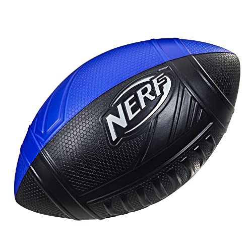 0195166119311 - NERF PRO GRIP FOOTBALL, BLUE, CLASSIC FOAM BALL, EASY TO CATCH & THROW, BALLS FOR KIDS, KIDS SPORTS TOYS