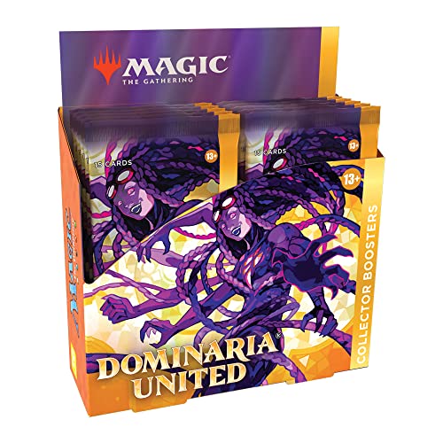 0195166128238 - MAGIC: THE GATHERING DOMINARIA UNITED COLLECTOR BOOSTER BOX | 12 PACKS + BOX TOPPER CARD (181 MAGIC CARDS)