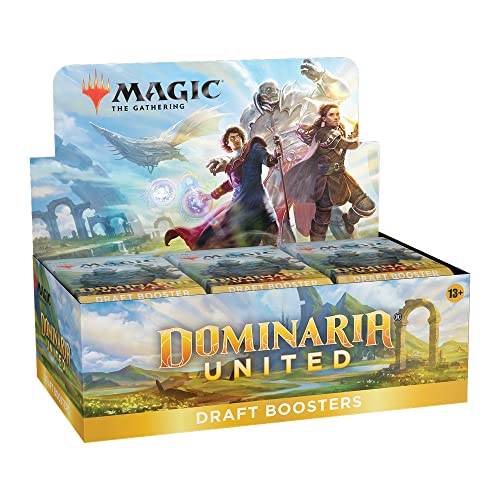 0195166128542 - MAGIC: THE GATHERING DOMINARIA UNITED DRAFT BOOSTER BOX | 36 PACKS + BOX TOPPER CARD (541 MAGIC CARDS)