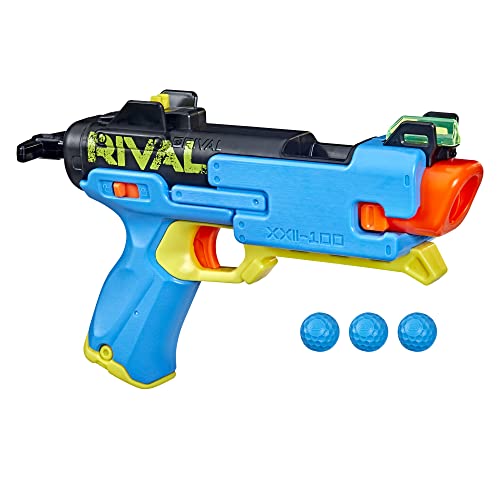 0195166153209 - NERF RIVAL FATE XXII-100 BLASTER, MOST ACCURATE RIVAL SYSTEM, ADJUSTABLE REAR SIGHT, BREECH LOAD, INCLUDES 3 RIVAL ACCU-ROUNDS