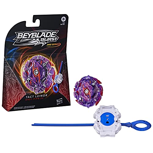 0195166157177 - BEYBLADE BURST PRO SERIES TACT LÚINOR SPINNING TOP STARTER PACK -- BALANCE TYPE BATTLING GAME TOP WITH LAUNCHER TOY