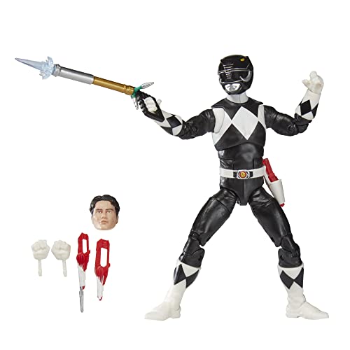 0195166158228 - POWER RANGERS LIGHTNING COLLECTION MIGHTY MORPHIN BLACK RANGER 6-INCH PREMIUM COLLECTIBLE ACTION FIGURE TOY WITH ACCESSORIES