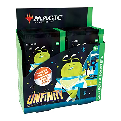 0195166170749 - MAGIC: THE GATHERING UNFINITY COLLECTOR BOOSTER BOX | 12 PACKS + BOX TOPPER (181 MAGIC CARDS)