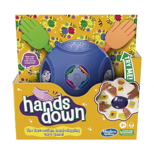 0195166189710 - HANDS DOWN GAME, FAST-PACED HAND-SLAPPING KIDS GAME, FUN FAMILY CARD GAME FOR AGES 6 AND UP, GAME FOR 3-4 PLAYERS