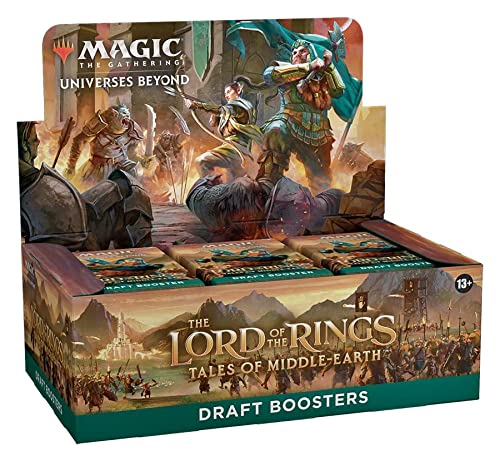 0195166204932 - MAGIC: THE GATHERING THE LORD OF THE RINGS: TALES OF MIDDLE-EARTH DRAFT BOOSTER BOX - 36 PACKS + 1 BOX TOPPER CARD