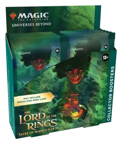 0195166205038 - MAGIC: THE GATHERING THE LORD OF THE RINGS: TALES OF MIDDLE-EARTH COLLECTOR BOOSTER BOX - 12 PACKS + 1 BOX TOPPER CARD