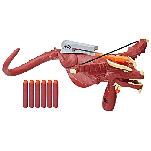 0195166205885 - NERF DUNGEONS & DRAGONS THEMBERCHAUD DART CROSSBOW, 6 ELITE DARTS, D&D OUTDOOR GAMES, BLASTER TOYS, AGES 8 & UP