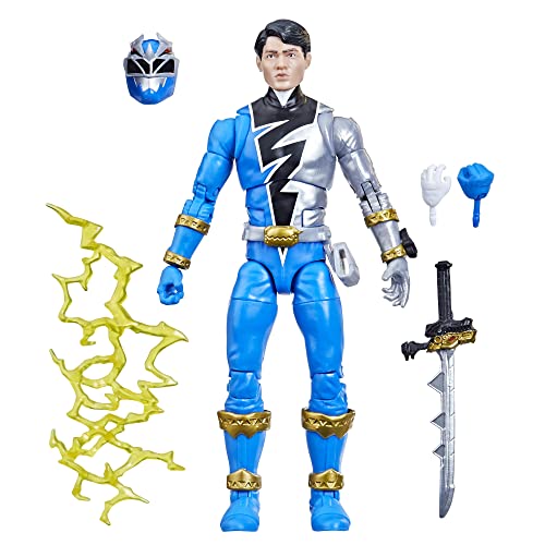 0195166208237 - POWER RANGERS LIGHTNING COLLECTION DINO FURY BLUE RANGER 6-INCH PREMIUM COLLECTIBLE ACTION FIGURE TOY WITH ACCESSORIES, KIDS AGES 4 AND UP