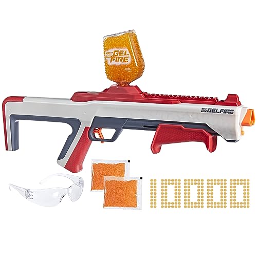 0195166225951 - NERF PRO GELFIRE RAID BLASTER, FIRE 5 ROUNDS AT ONCE, 10,000 GEL ROUNDS, 800 ROUND HOPPER, EYEWEAR, TOYS FOR TEENS AGES 14 & UP