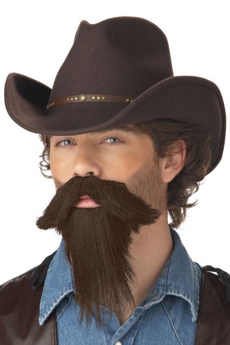 0019519012381 - CALIFORNIA COSTUMES MEN'S THE RUSTLER FULL GOATEE,BROWN,ONE SIZE COSTUME ACCESSORY