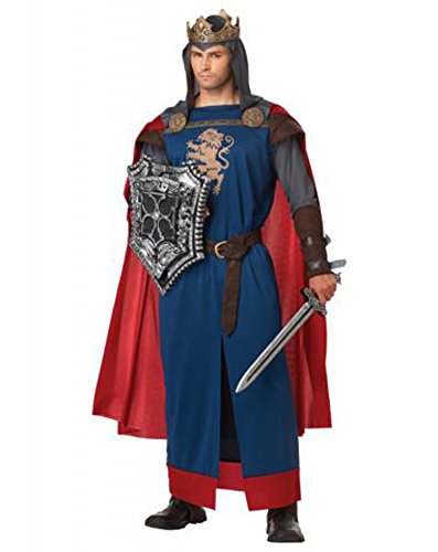0019519048465 - CALIFORNIA COSTUMES MEN'S RICHARD THE LIONHEART ADULT, BLUE/RED, LARGE
