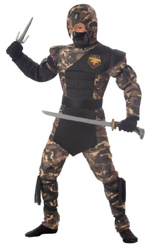 0019519060931 - CALIFORNIA COSTUMES TOYS SPECIAL OPS NINJA, LARGE PLUS