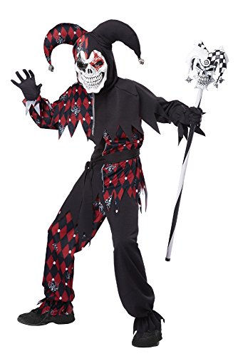 0019519091188 - CALIFORNIA COSTUMES SINISTER JESTER COSTUME, ONE COLOR, 8-10
