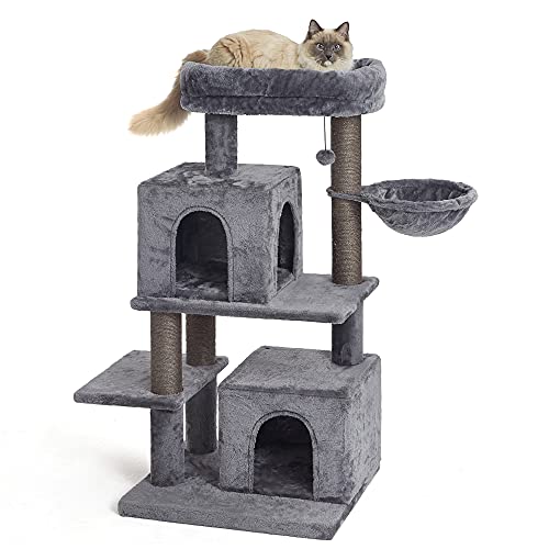0195358178539 - MERAX 45 INCHES CAT TREE TOWER HAS SCRATCHING POSTS TOY WITH REPLACEABLE DANGLING BALL, HAMMOCK AND CONDO FOR LARGE CATS