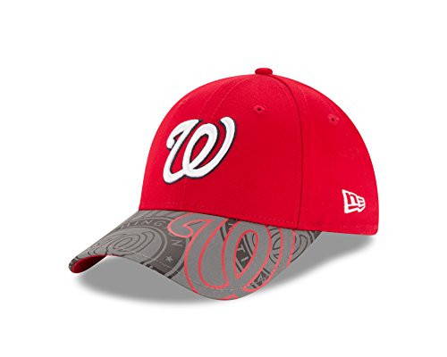0195501303863 - MLB WASHINGTON NATIONALS KIDS REFLECT FUSE 9FORTY ADJUSTABLE CAP, YOUTH, SCARLET
