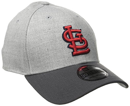 0195501423233 - MLB ST. LOUIS CARDINALS GRAY CHANGE UP CLASSIC 39THIRTY STRETCH FIT CAP, LARGE/X-LARGE, HEATHER