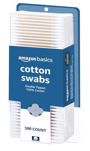 0195515011723 - AMAZON BASICS COTTON SWABS, 500 CT, 1-PACK (PREVIOUSLY SOLIMO)